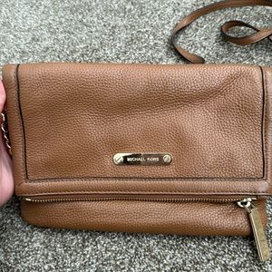 Michael Kors Brown Leather Crossbody
